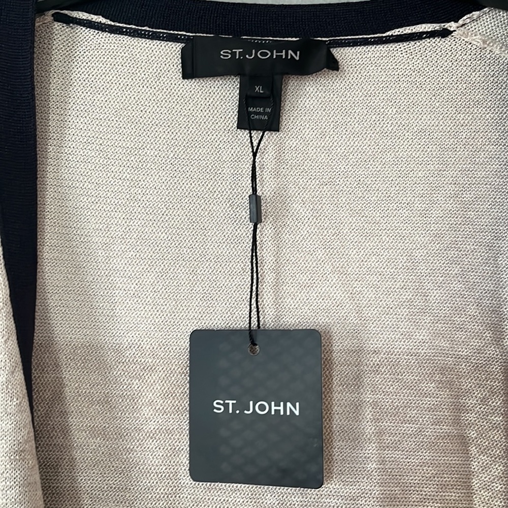 COPY - St. John Open Long Cardigan size XL - Picture 6 of 9